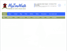 Tablet Screenshot of myzerowaste.com
